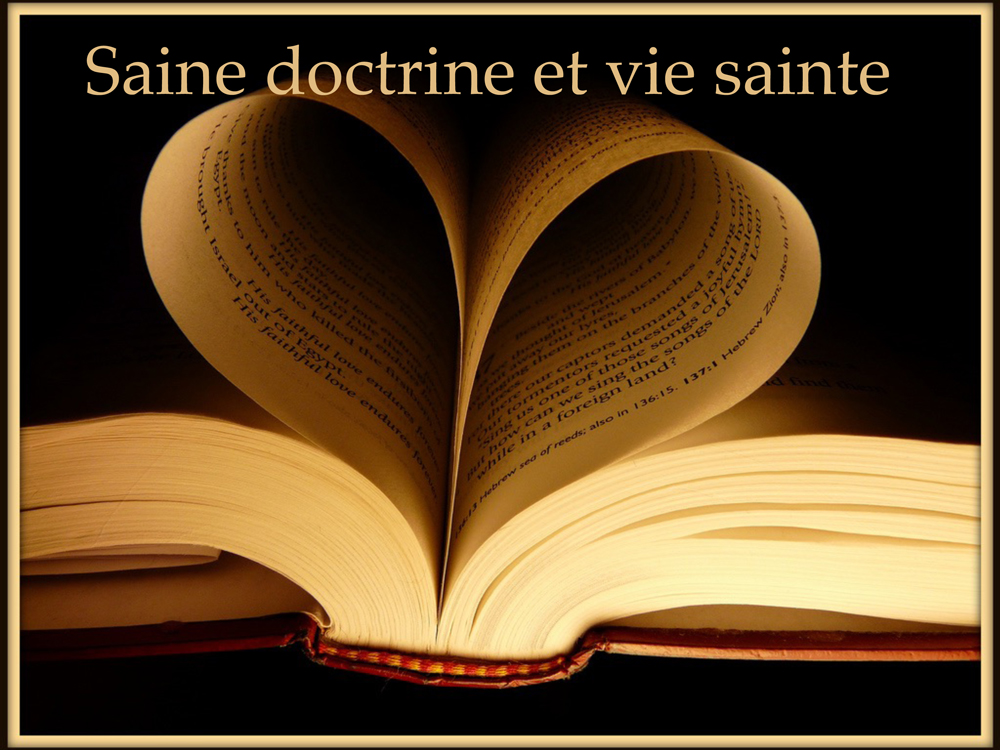 Sainte doctrine pour une vie
